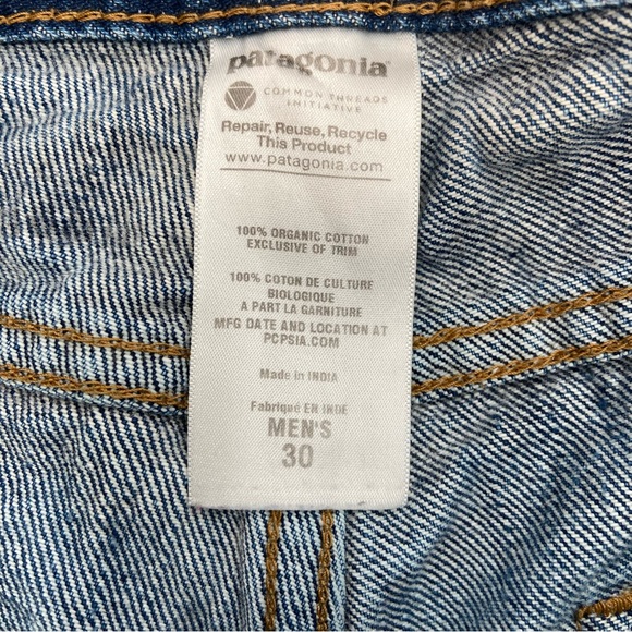 Patagonia Organic Cotton Men's‎ Straight Leg Jeans Size 30 - Picture 6 of 14